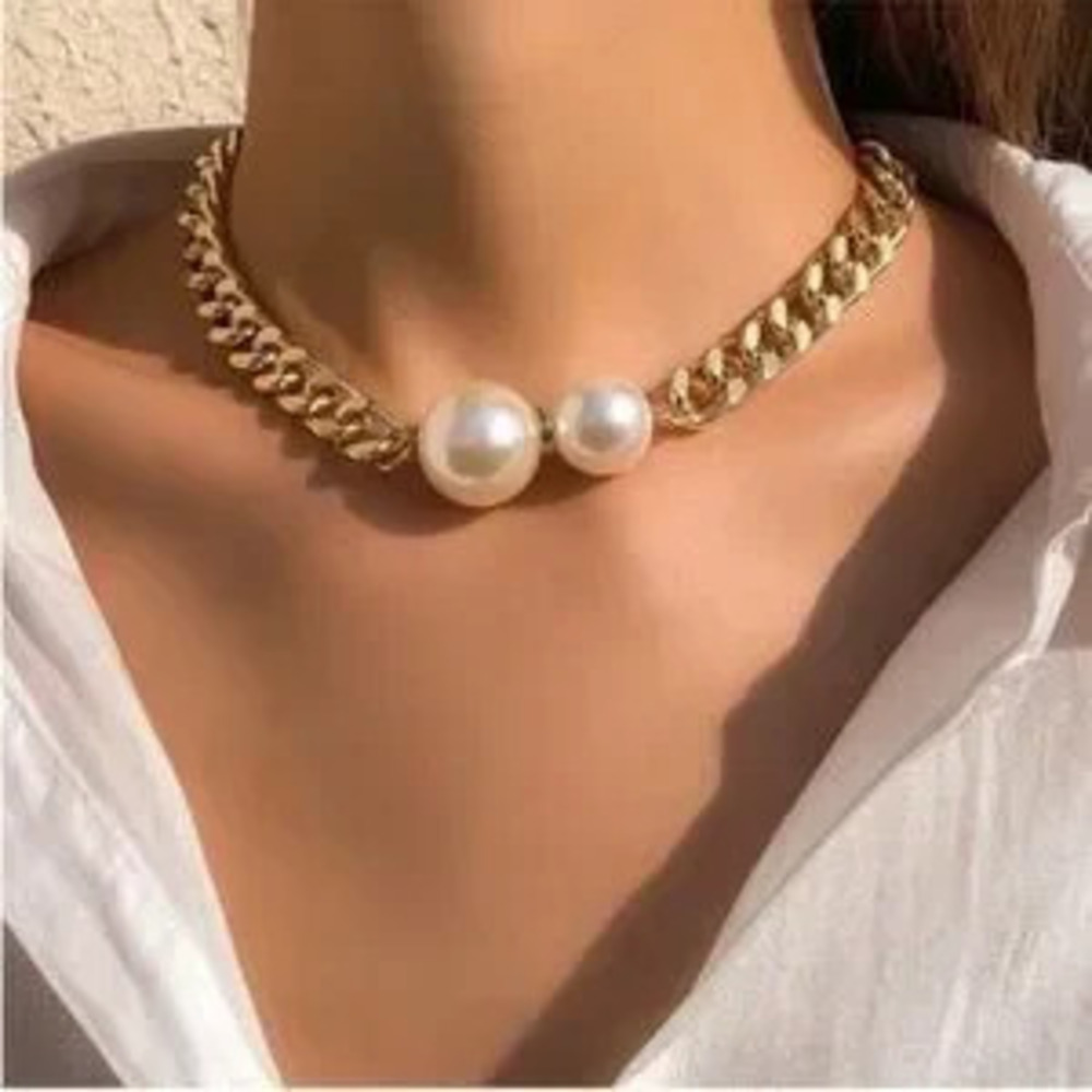 Celeste Pearl Luxe Choker Necklace